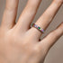 Vixonna Round Cut Corundum Ring 925 Silver 0.10 Inch