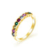 Vixonna Round Cut Corundum Ring 925 Silver 0.10 Inch