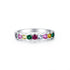 Vixonna Round Cut Corundum Ring 925 Silver 0.10 Inch