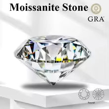 Vixonna Round Cut Moissanite Loose Gemstone D Color VVS1