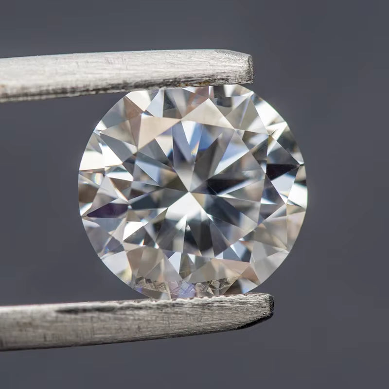 Vixonna Round Cut Moissanite Loose Gemstone D Color VVS1