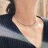 Vixonna Unisex AAA Zircon Tennis Chain Necklace 4mm