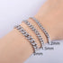 Vixonna Unisex Moissanite Cuban Chain Bracelet 925 Silver Hip Hop