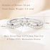 Vixonna Women's Crown Moissanite Wedding Band 925 Silver D Color VVS1