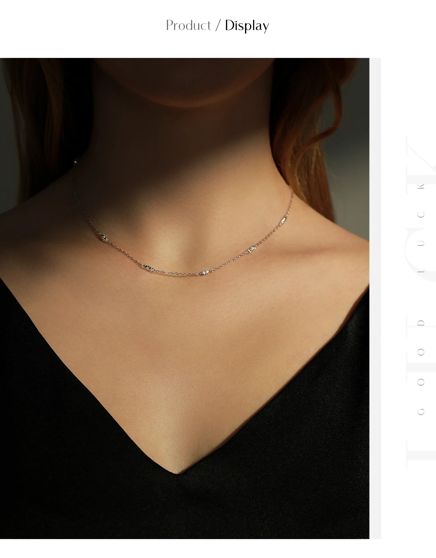 Vixonna Women's CZ Charm Choker Necklace 925 Silver White Gold