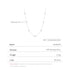 Vixonna Women's CZ Charm Choker Necklace 925 Silver White Gold