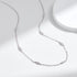 Vixonna Women's CZ Charm Choker Necklace 925 Silver White Gold