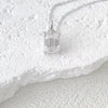 Vixonna Women's Emerald Cut Moissanite Pendant Necklace 925 Silver D Color VVS1