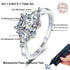 Vixonna Women's Emerald Cut Moissanite Wedding Ring 3ct D Color 925 Silver
