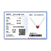 Vixonna Women's Enamel Hearts Pendant Necklace 925 Silver Link Chain