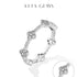 Vixonna Women's Eternity Wedding Band Ring 925 Silver D Color VVS1