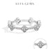 Vixonna Women's Eternity Wedding Band Ring 925 Silver D Color VVS1