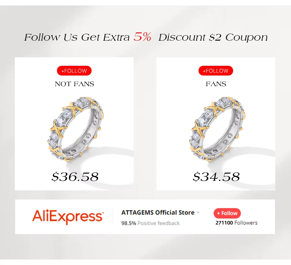 Vixonna Women's Eternity Wedding Band Ring 925 Silver D Color VVS1