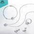 Vixonna Women's Four-Leaf Clover Moissanite Jewelry Set 925 Silver