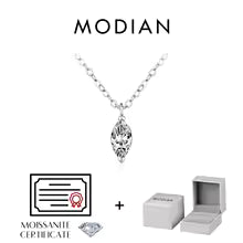 Vixonna Women's Geometric Moissanite Pendant Necklace 925 Silver D Color