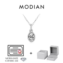 Vixonna Women's Geometric Moissanite Pendant Necklace 925 Silver D Color