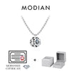 Vixonna Women's Geometric Moissanite Pendant Necklace 925 Silver D Color