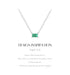 Vixonna Women's Green Tourmaline Pendant Necklace 925 Silver