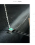 Vixonna Women's Green Tourmaline Pendant Necklace 925 Silver