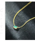 Vixonna Women's Green Tourmaline Pendant Necklace 925 Silver