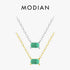 Vixonna Women's Green Tourmaline Pendant Necklace 925 Silver