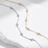 Vixonna Women's Mini Flowers CZ Link Chain Bracelet 925 Silver