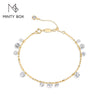 Vixonna Women's Moissanite Beaded Bracelet 925 Silver D Color VVS1