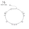 Vixonna Women's Moissanite Beaded Bracelet 925 Silver D Color VVS1