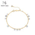 Vixonna Women's Moissanite Beaded Bracelet 925 Silver D Color VVS1