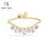 Vixonna Women's Moissanite Beaded Bracelet 925 Silver D Color VVS1