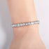 Vixonna Women's Moissanite Bezel Bangle Bracelet 925 Silver D Color