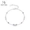 Vixonna Women's Moissanite Bow Bracelet 925 Silver D Color VVS1