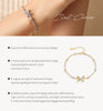 Vixonna Women's Moissanite Bow Bracelet 925 Silver D Color VVS1