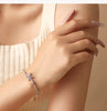Vixonna Women's Moissanite Bow Bracelet 925 Silver D Color VVS1