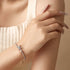 Vixonna Women's Moissanite Bow Bracelet 925 Silver D Color VVS1