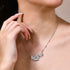 Vixonna Women's Moissanite Butterfly Necklace 925 Silver D Color VVS1