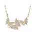 Vixonna Women's Moissanite Butterfly Necklace 925 Silver D Color VVS1