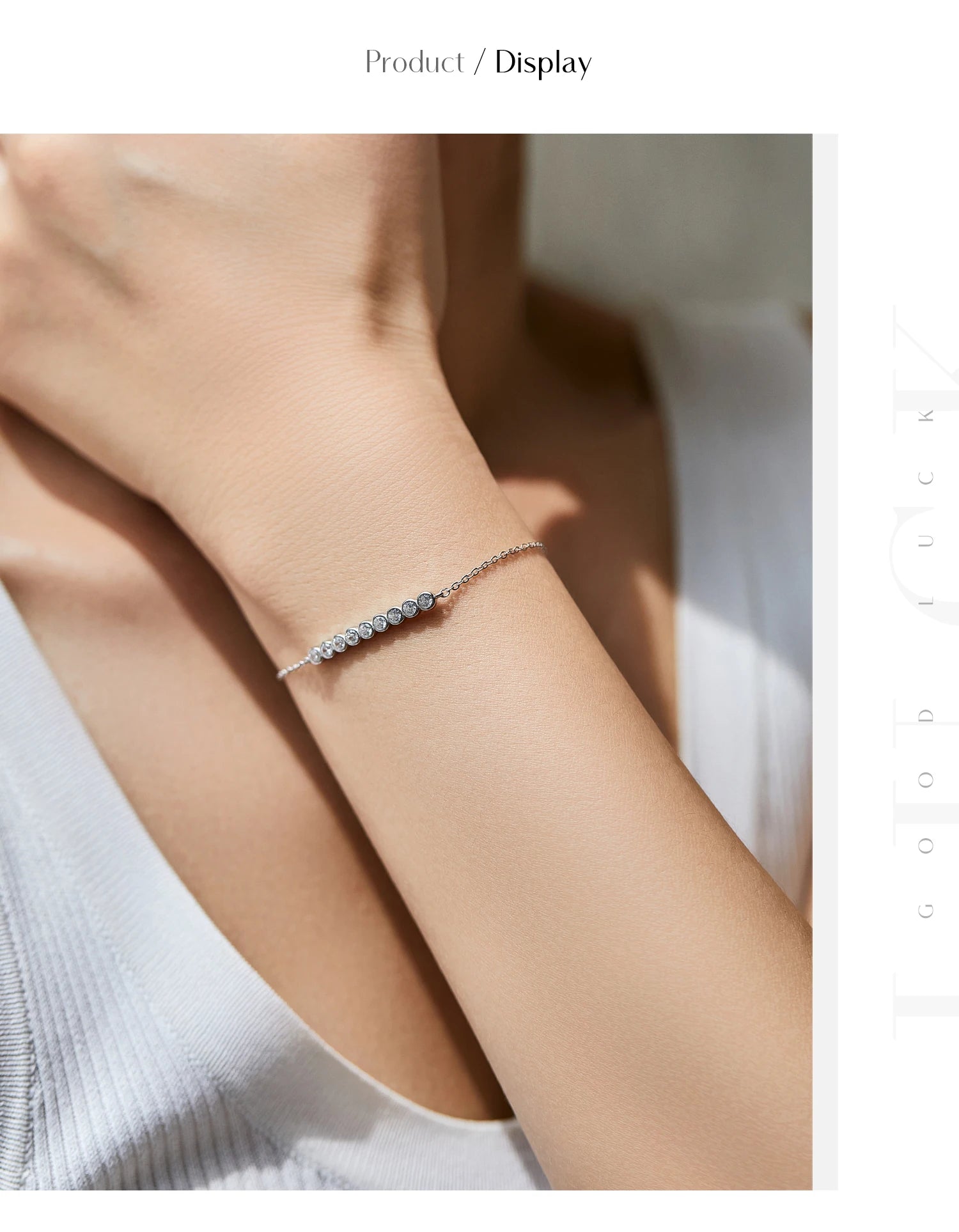 Vixonna Women's Moissanite Chain Link Bracelet 925 Silver D Color VVS1
