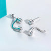Vixonna Women's Moissanite Classic Hoop Earrings 2.4cttw 925 Silver D Color