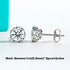 Vixonna Women's Moissanite Classic Stud Earrings 925 Silver D Color VVS1