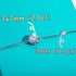 Vixonna Women's Moissanite Clover Bezel Bracelet 2ct 925 Silver