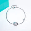 Vixonna Women's Moissanite Clover Bezel Bracelet 2ct 925 Silver
