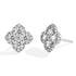 Vixonna Women's Moissanite Clover Stud Earrings 925 Silver D Color VVS1