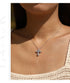 Vixonna Women's Moissanite Cross Pendant Necklace 3ct 925 Silver D Color VVS1
