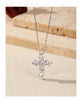 Vixonna Women's Moissanite Cross Pendant Necklace 3ct 925 Silver D Color VVS1