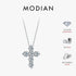 Vixonna Women's Moissanite Cross Pendant Necklace 3ct 925 Silver D Color VVS1