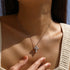 Vixonna Women's Moissanite Cross Pendant Necklace 3ct 925 Silver D Color VVS1