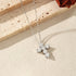 Vixonna Women's Moissanite Cross Pendant Necklace 3ct 925 Silver D Color VVS1