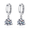 Vixonna Women's Moissanite Drop Earrings 925 Silver D Color VVS1