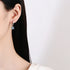 Vixonna Women's Moissanite Drop Earrings 925 Silver D Color VVS1